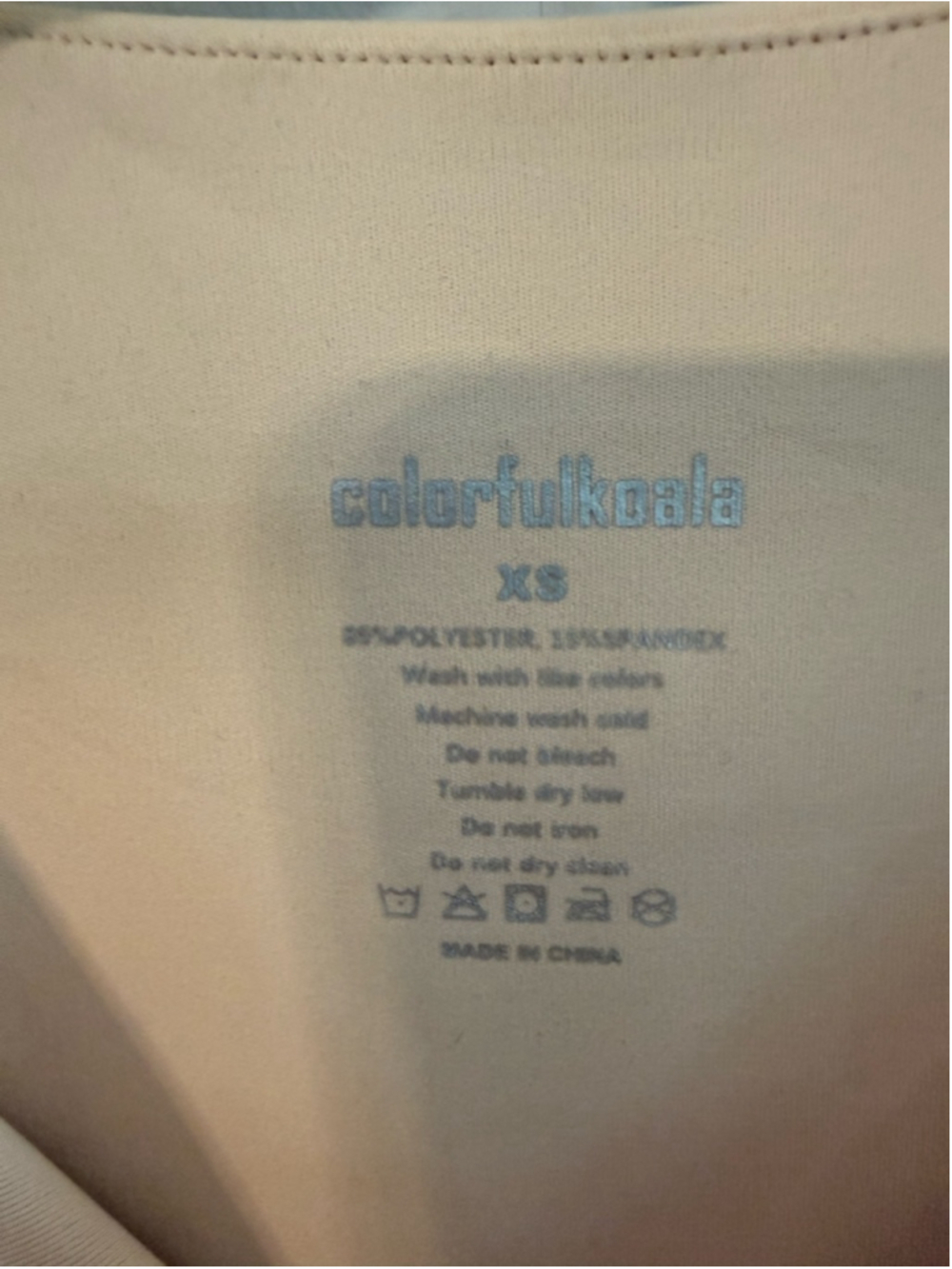 Colorfulkoala Nude Beige Athletic Tank Top Women’s XS Pilates Yoga Athleisure - Picture 4 of 4